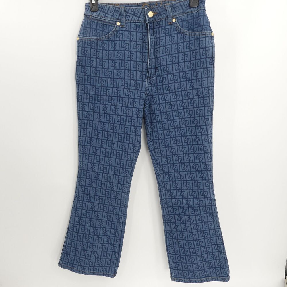 Leon Bridges‎ Wrangler Laser Flare Jeans Medium Blue Wash Women's 30x28